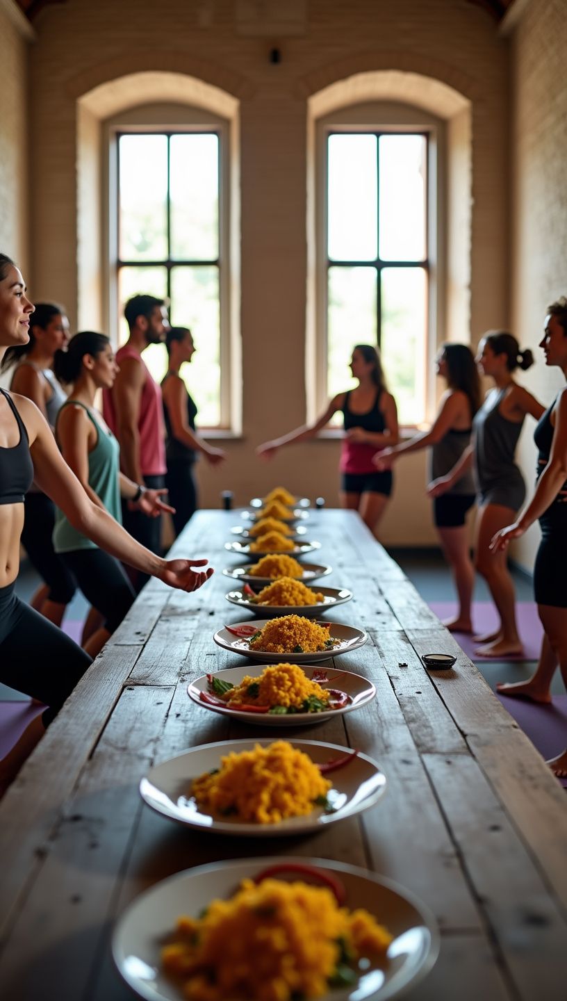Πιάτο με αντιφλεγμονώδη γεύματα γεμάτο χρώματα και θρεπτικά συστατικά