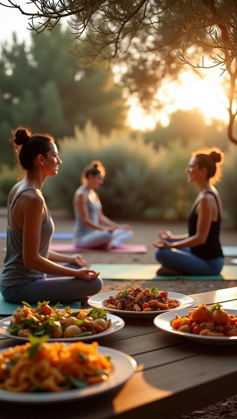 Στούντιο γιόγκα με χρυσό κουρκουμά σε φωτεινό χώρο