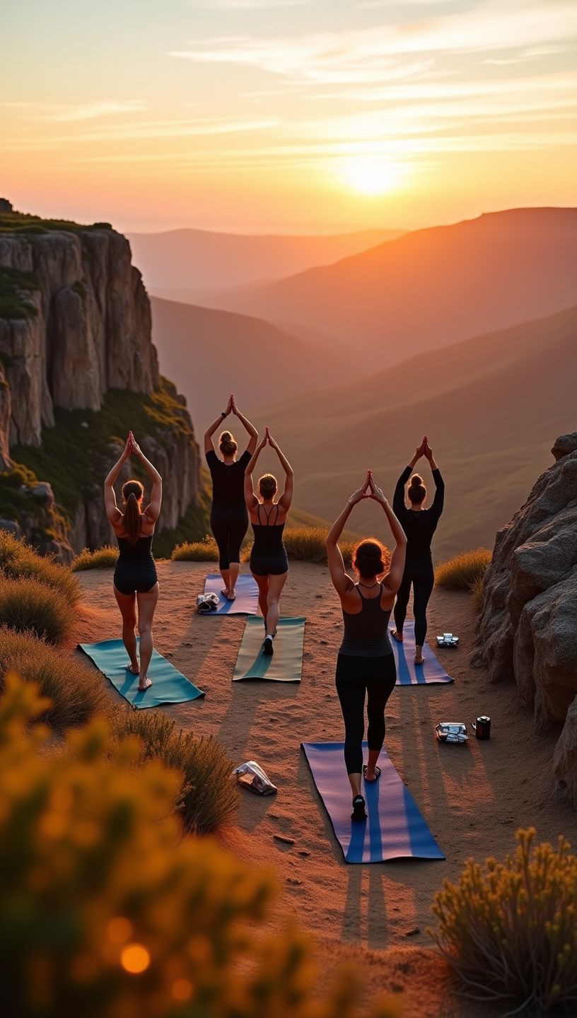 Μάθημα γιόγκα με χαλαρωτική μουσική και φωτισμό κεριών